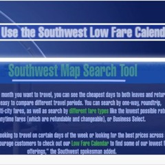 How To Use The Southwest Low Fare Calendar
