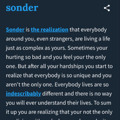 Sonder.