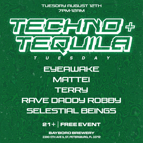 Hypnotic/Raw Techno Live Set at Techno + Tequila St. Pete 8/12/25