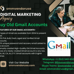 Buy Old Gmail Accounts - Gmail accounts in bulk, PVA & Old