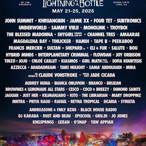John Summit @ Lightning Stage, Lightning In A Bottle Festival, United States 2025-05-25