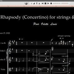 Rhapsody (Concertino) For Strings & Trumpet - Daniel Kaly