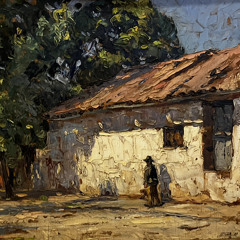 Óleo de mujer con sombrero