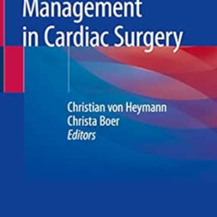 DOWNLOAD EBOOK 📩 Patient Blood Management in Cardiac Surgery by Christian von Heyman