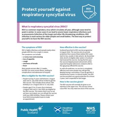 Protect yourself against respiratory syncytial virus (RSV) for older adults