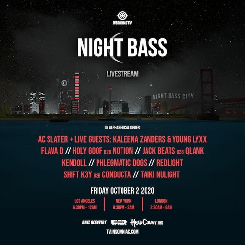 Phlegmatic Dogs - Night Bass x Insomniac Livestream(October 2, 2020)