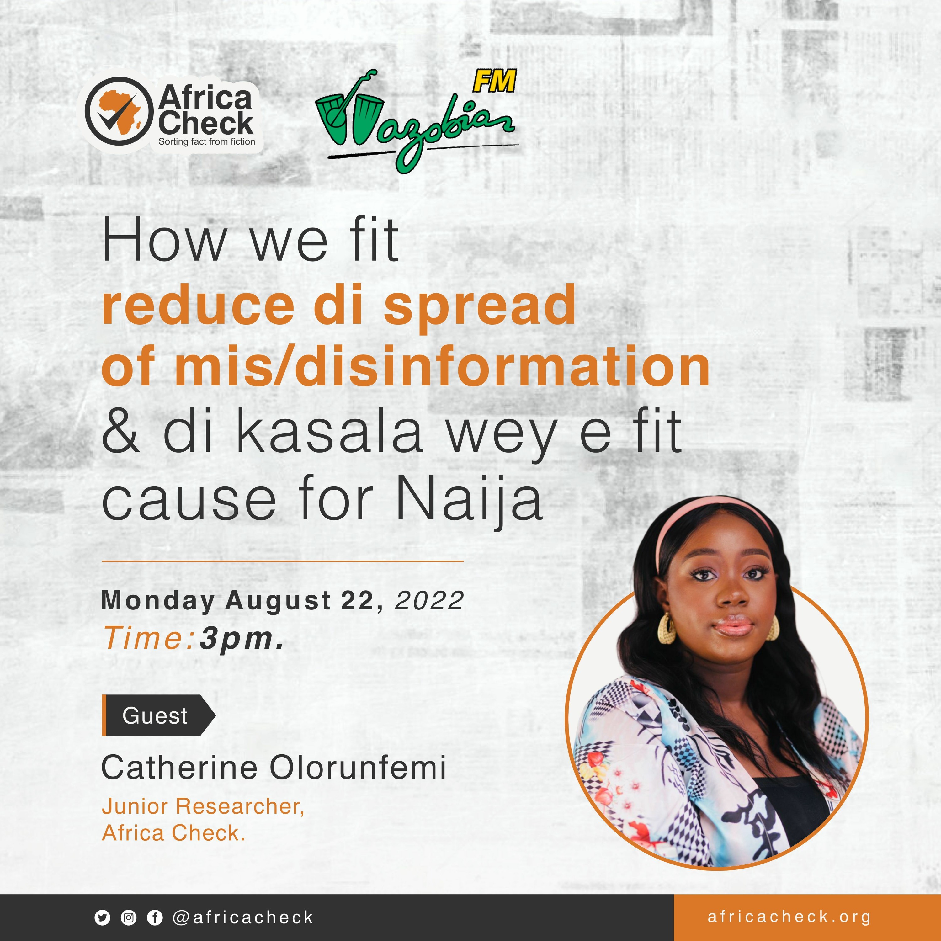 How We Fit Reduce Di Spread Of Mis/Disinformation - Catherine Olorunfemi episode artwork