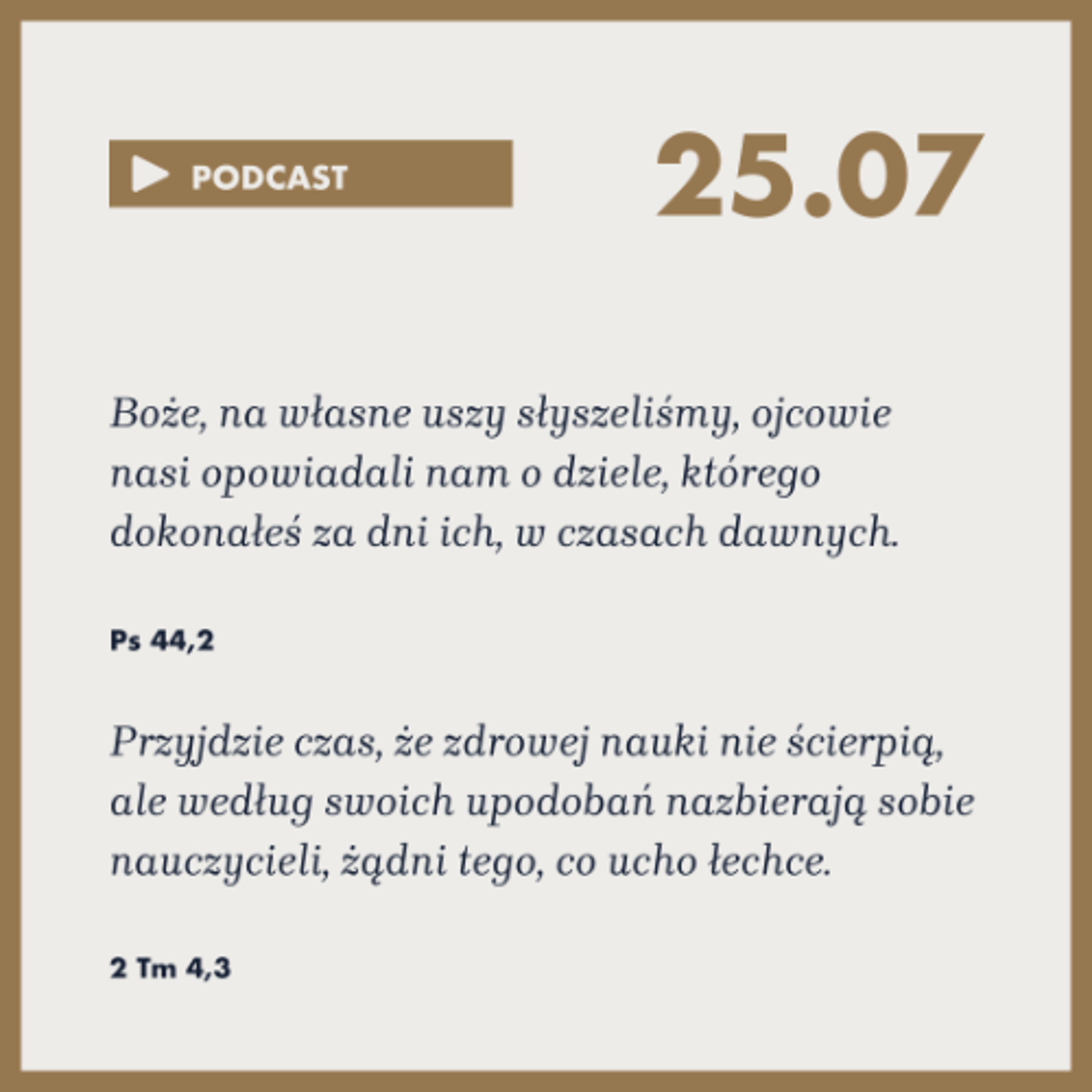 Poranek ze Słowem na 25 lipca 2025 episode artwork