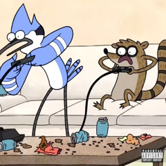 Mordecai N’ Rigby w/ GoHaN 9000!