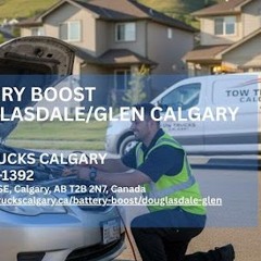 Battery Boost Douglasdale Glen  Calgary | 587 800 1392 | Tow Trucks Calgary