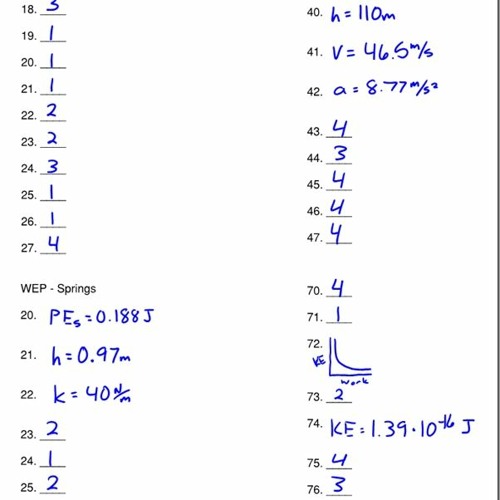 Stream 14.2 Work And Power Worksheet Answer Key from Sally ...