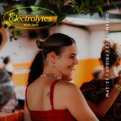 Electrolytes with Joly | Subtle Radio | Friday 12 December