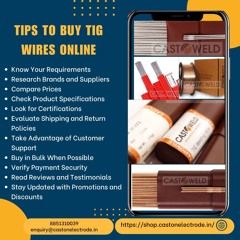 Tips To Buy TIG Wires Online