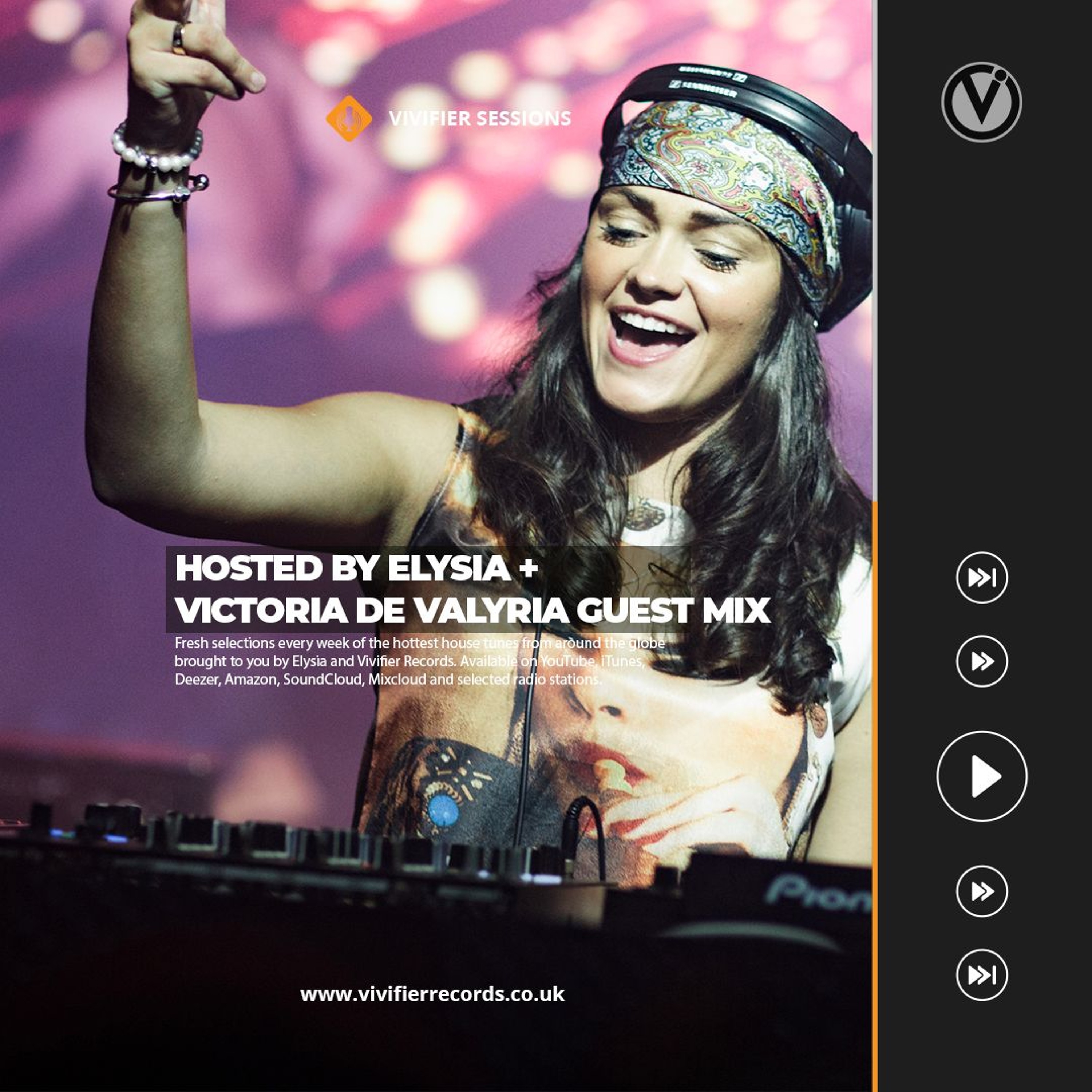 Vivifier Sessions [Episode #289 Victoria De Valyria Guest Mix] Presented by Elysia 25/11/24 episode artwork