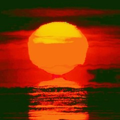 sunset, melt, down