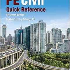 [Free] EPUB 📪 PPI PE Civil Quick Reference, 16th Edition – A Comprehensive Reference