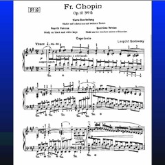 Godowsky: Study No.10, 'Capriccio' on Chopin Op.10-5 [v.4]. K.P.Bach & P.L. Eide 1998. Rec.VV2023