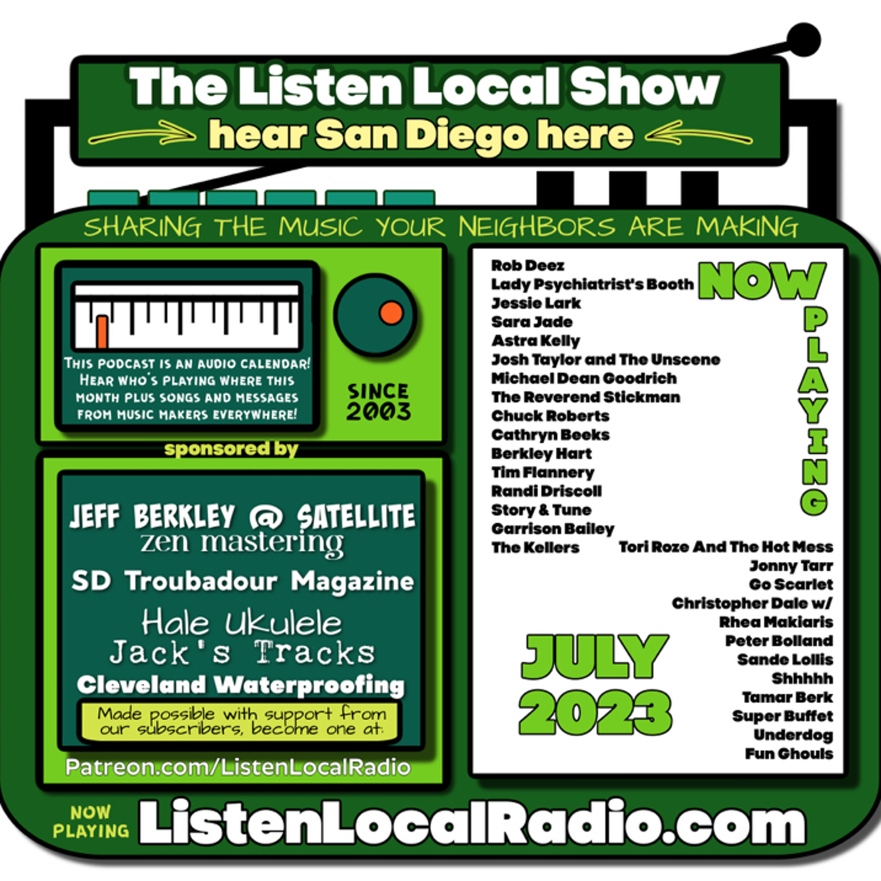 JULY 2023 Listen Local Show