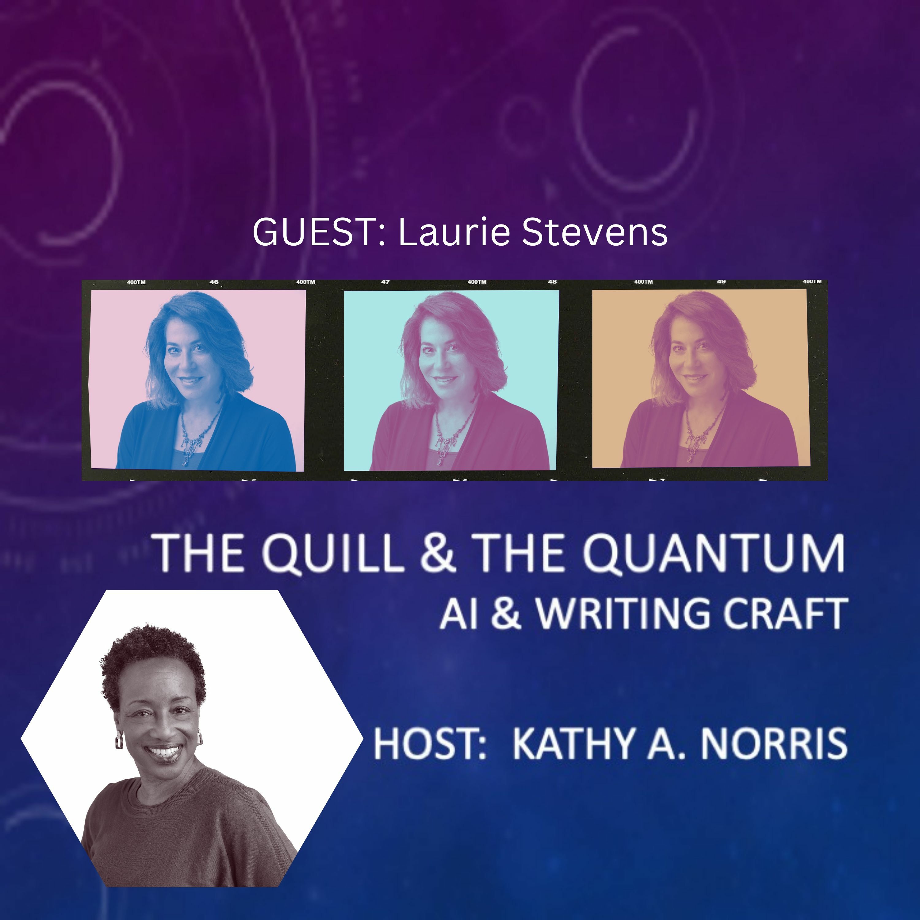 cover of episode THE QUILL & THE QUANTUM goes meta: with author Laurie Stevens