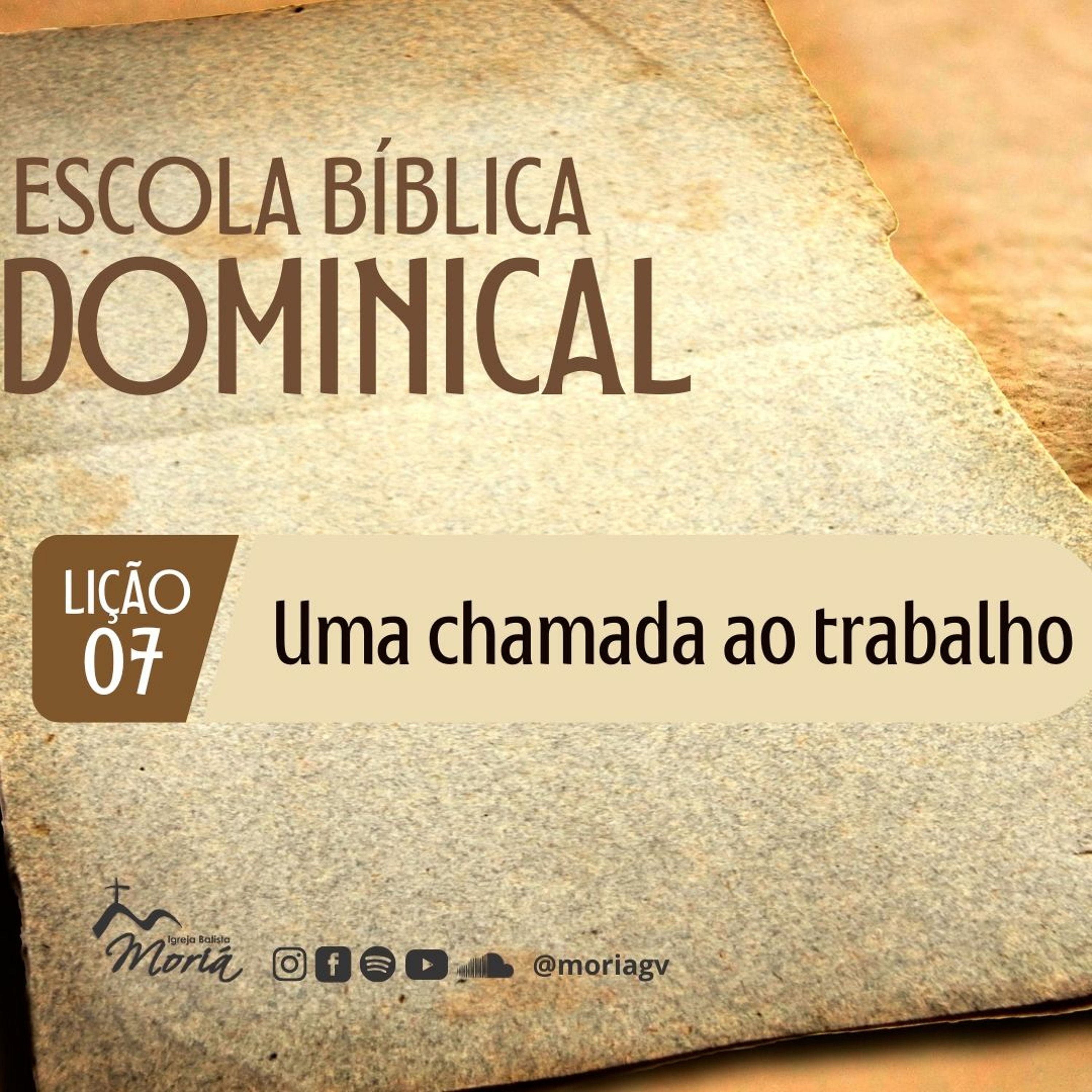 Uma chamada ao trabalho - Pra. Geórgia Almeida - Escola Bíblica Dominical [27.08.2023] episode artwork