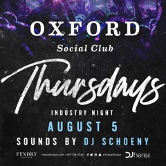 Schoeny Live Set @ Oxford Social Club 2021