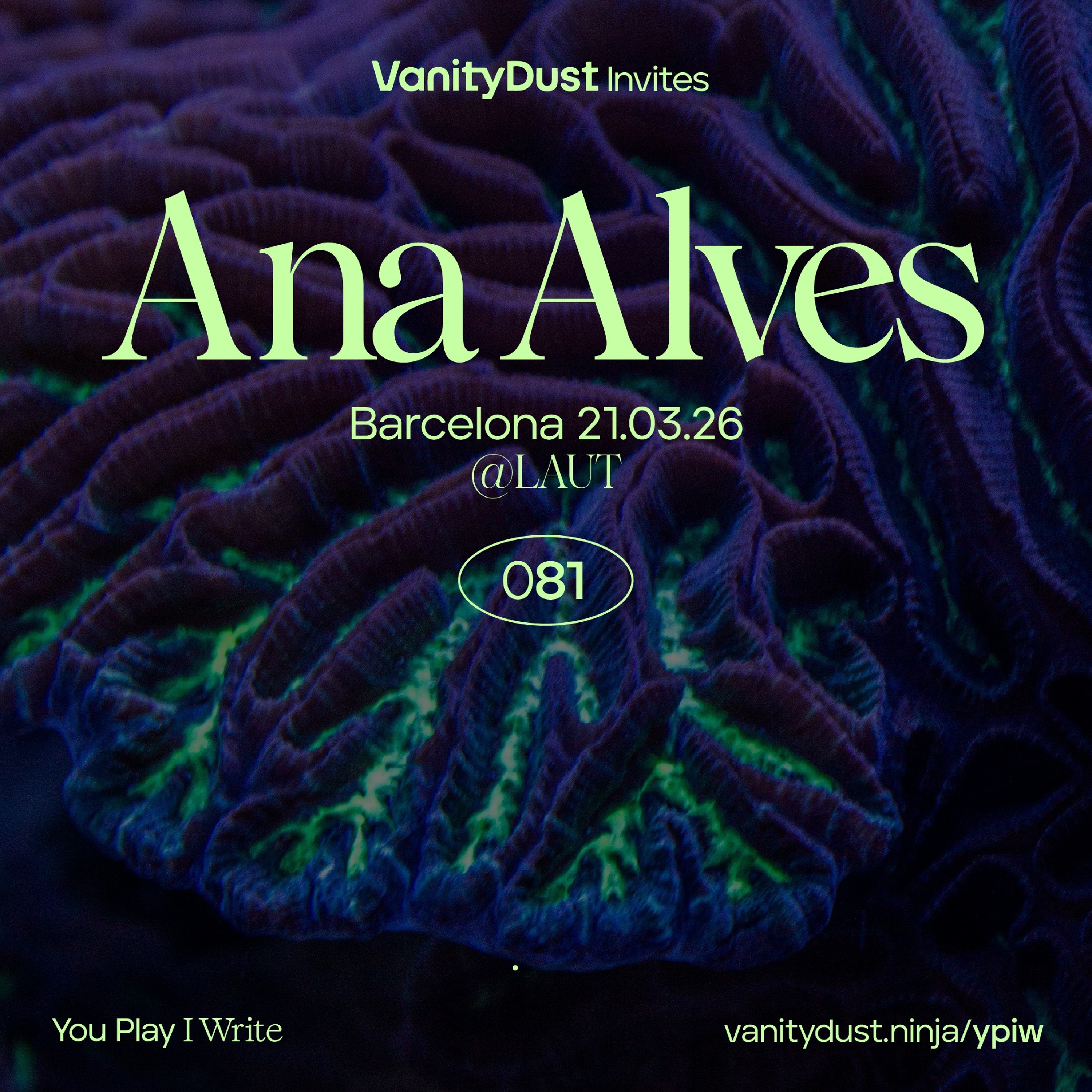 Ana Alves @ LAUT (21.03.26 · Barcelona) — You Play I Write 81 episode artwork