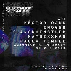 ELECTRONIC SENSATION @ Hans Bunte Areal 26.11.2022 [Tech House / Deep Tech]
