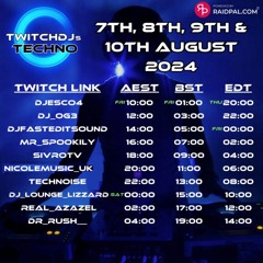 Live @ Twitch.tv/SivroTV - Twitch DJs Techno Raid Train