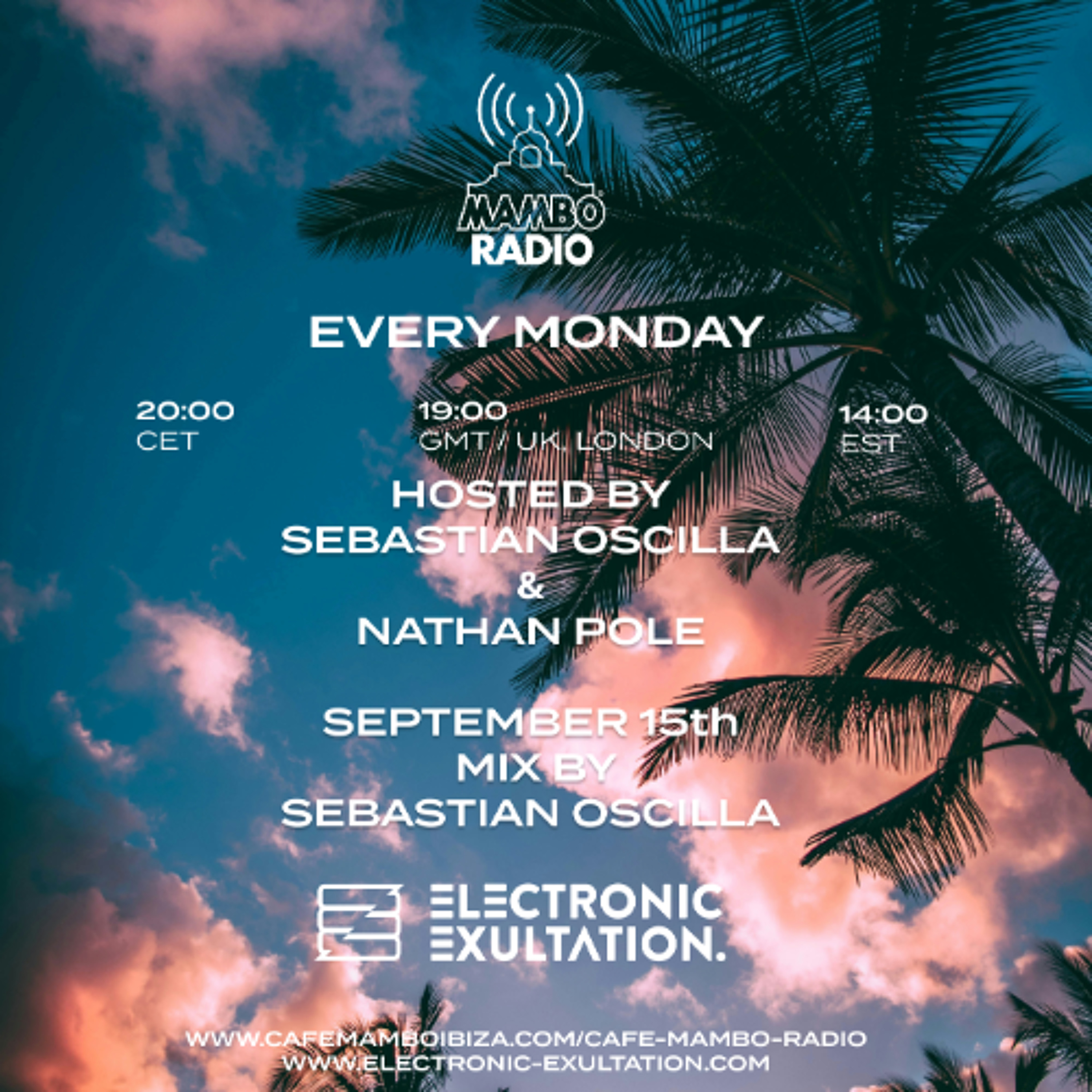 Electronic Exultation - Cafe Mambo Radio - 15-09 -2025 / Mixed By Sebastian Oscilla episode artwork