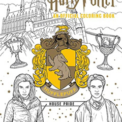 download KINDLE 💗 Harry Potter: Hufflepuff House Pride: The Official Coloring Book: