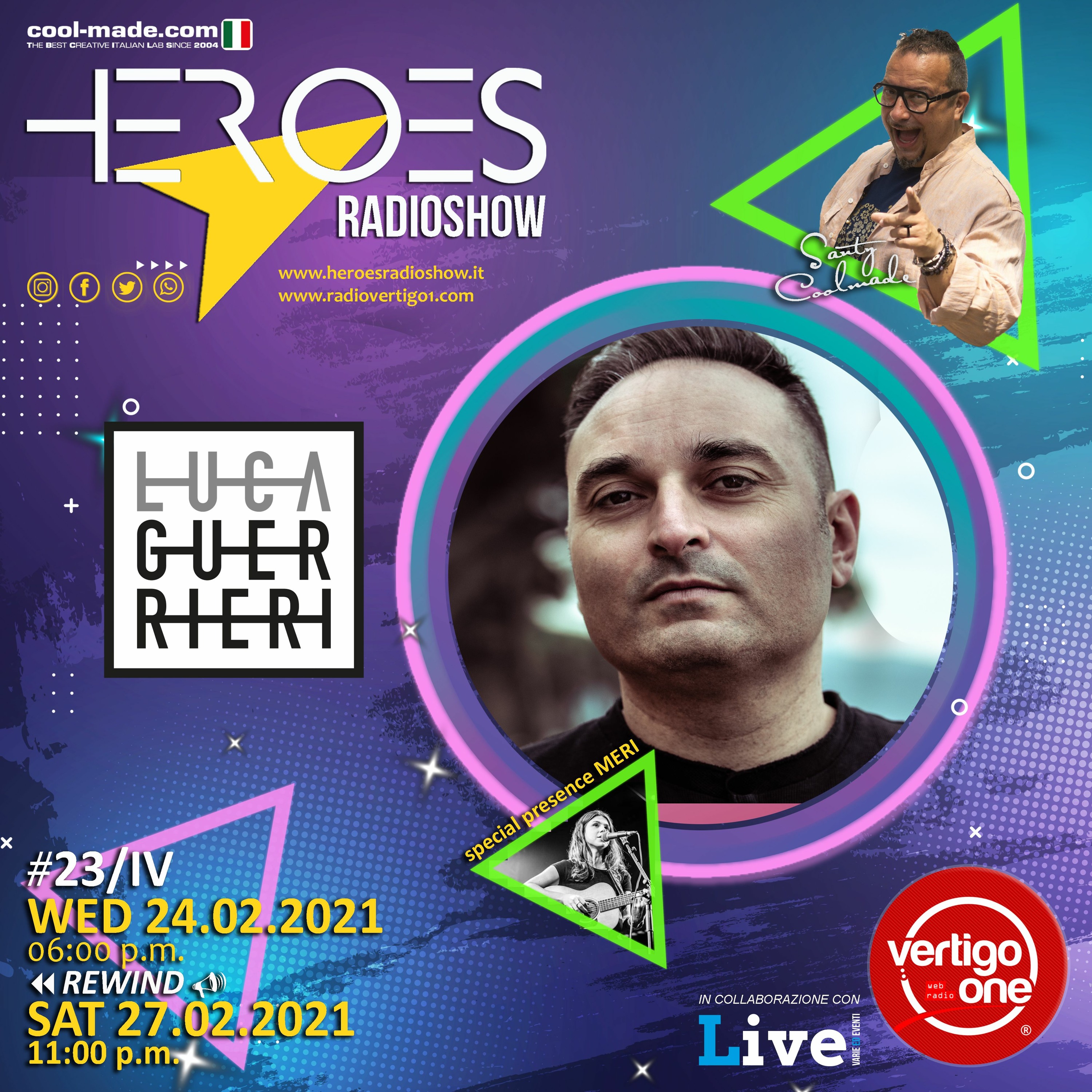 #23/2020-21> HEROES RadioShow - Special Guest LUCA GUERRIERI episode artwork
