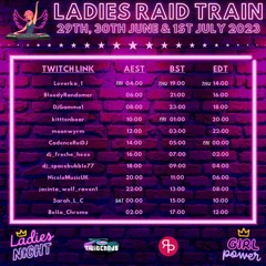 Ladies Twitch DJs Raid Train! Organic Tribal Progressive Techno 6.29.23