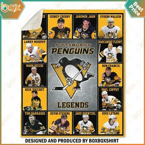Stream Pittsburgh Penguins Team Legends Blanket by boxboxshirtstores