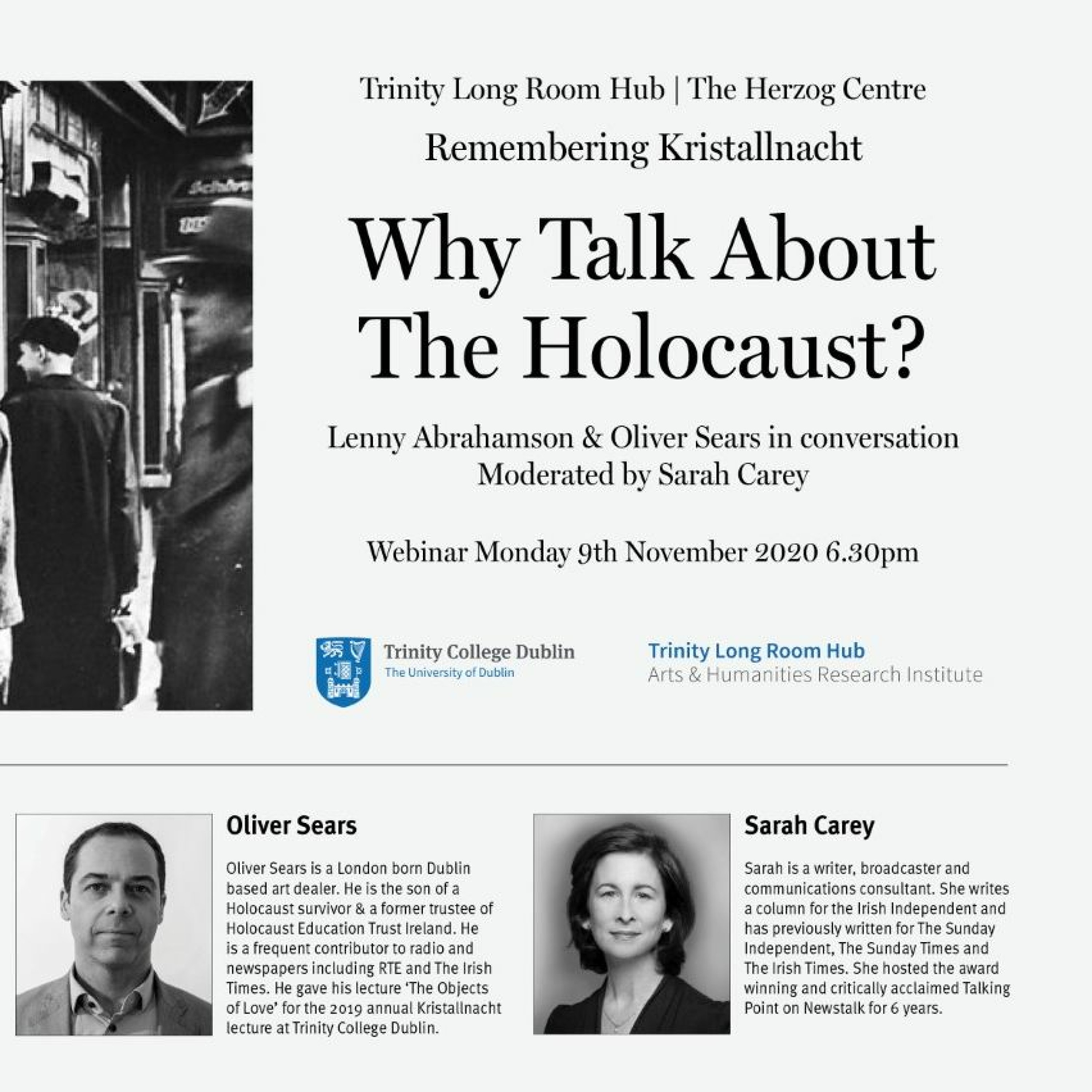 TLRH and the Herzog Centre | Remembering Kristallnacht: Why Talk About The Holocaust? episode artwork