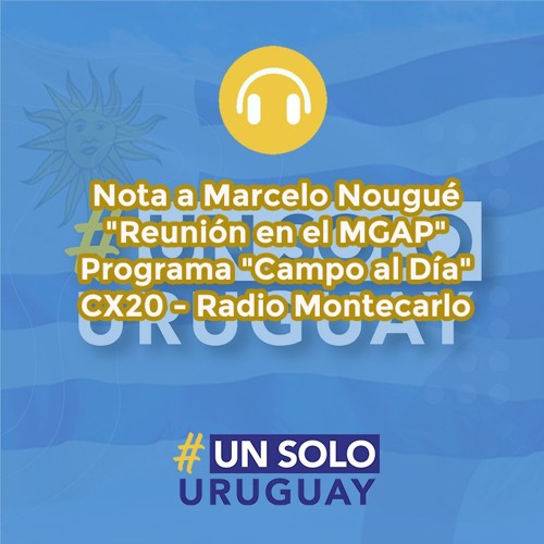 Stream Nota Marcelo Nougué "Reunión En El MGAP" Programa "Campo Al Día" CX20  by Un Solo Uruguay | Listen online for free on SoundCloud