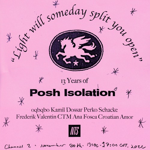 13 Years of Posh Isolation w/ Ana Fosca - 20th November 2022