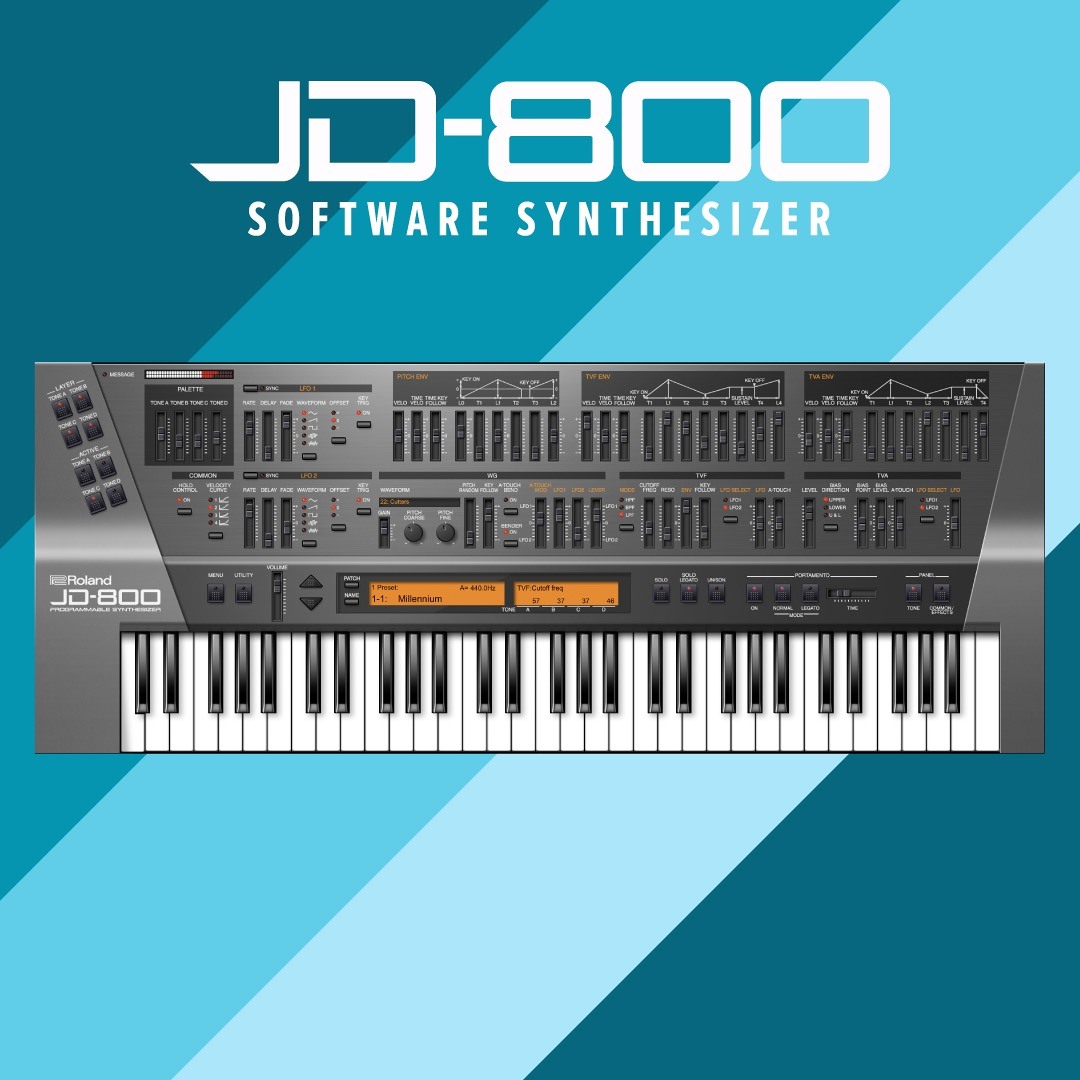Stream Roland | Listen to JD-800 Software Synthesizer Demo Song