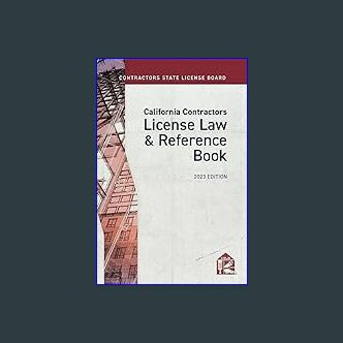 Stream Read 📖 California Contractors License Law & Reference Book