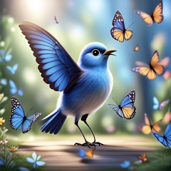 BUTTERFLIES AND BLUEBIRDS