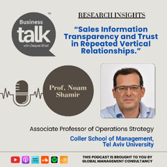 Sales Information Transparency Explained Insights from Prof. Noam Shamir