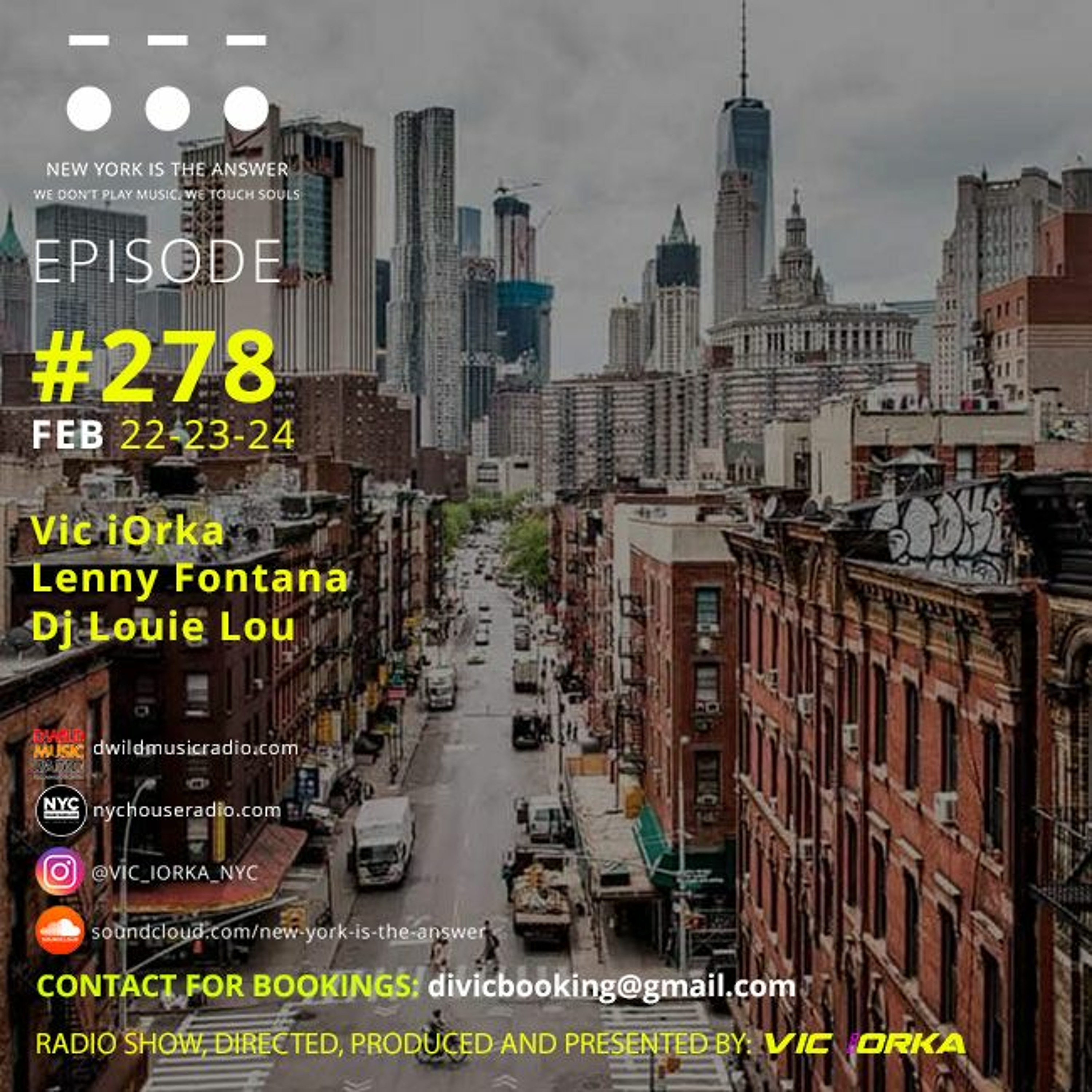 NYITA - S7 - E278 - VIC IORKA - LENNY FONTANA - LOUIE LOU episode artwork