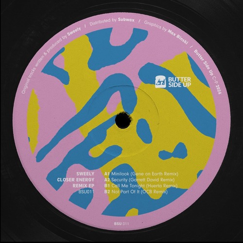 BSU011: Sweely - Closer Energy Remix EP (Gene On Earth, Garrett David, Huerta & OCB Remixes)