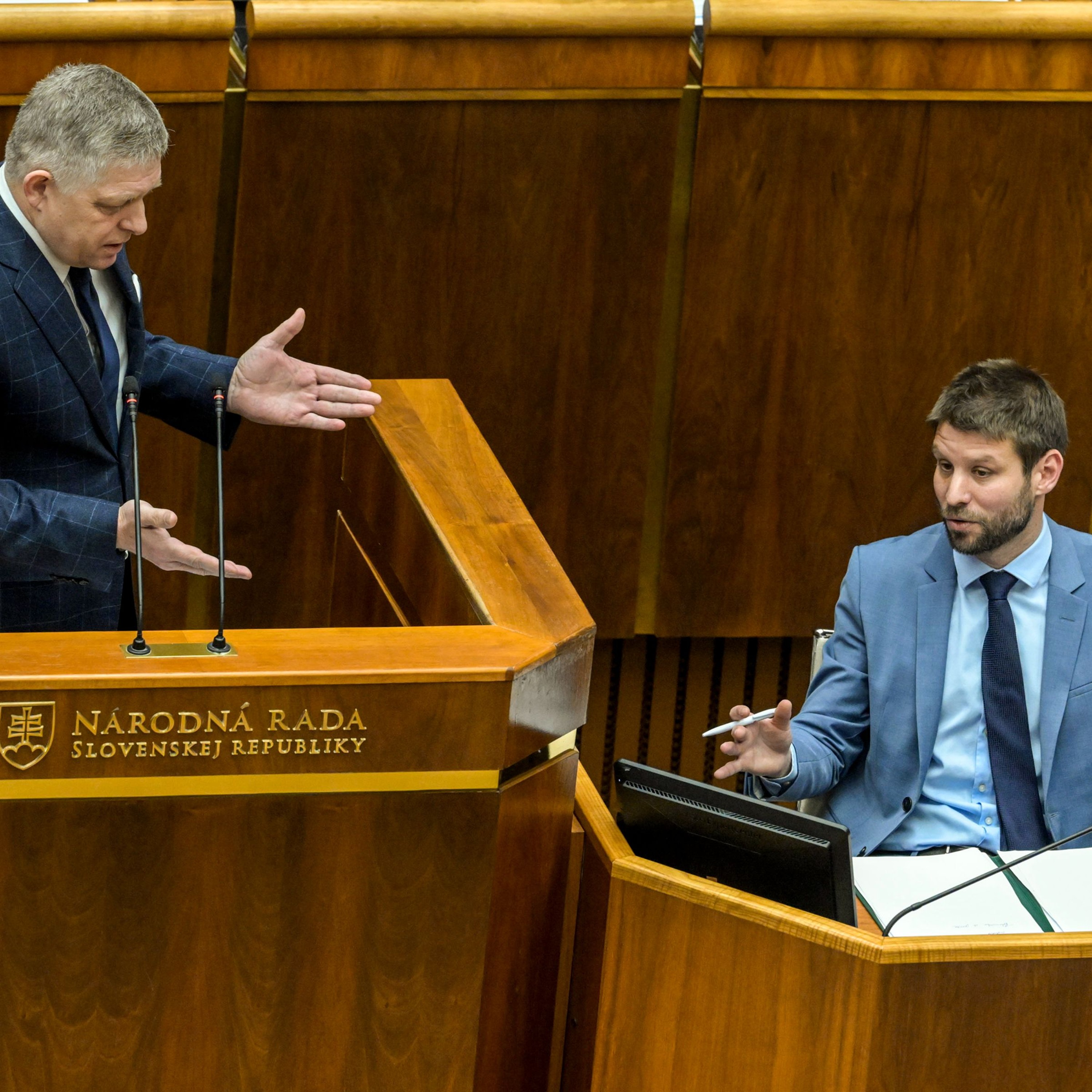 Návrh Michala Šimečku a reakcia Róberta Fica