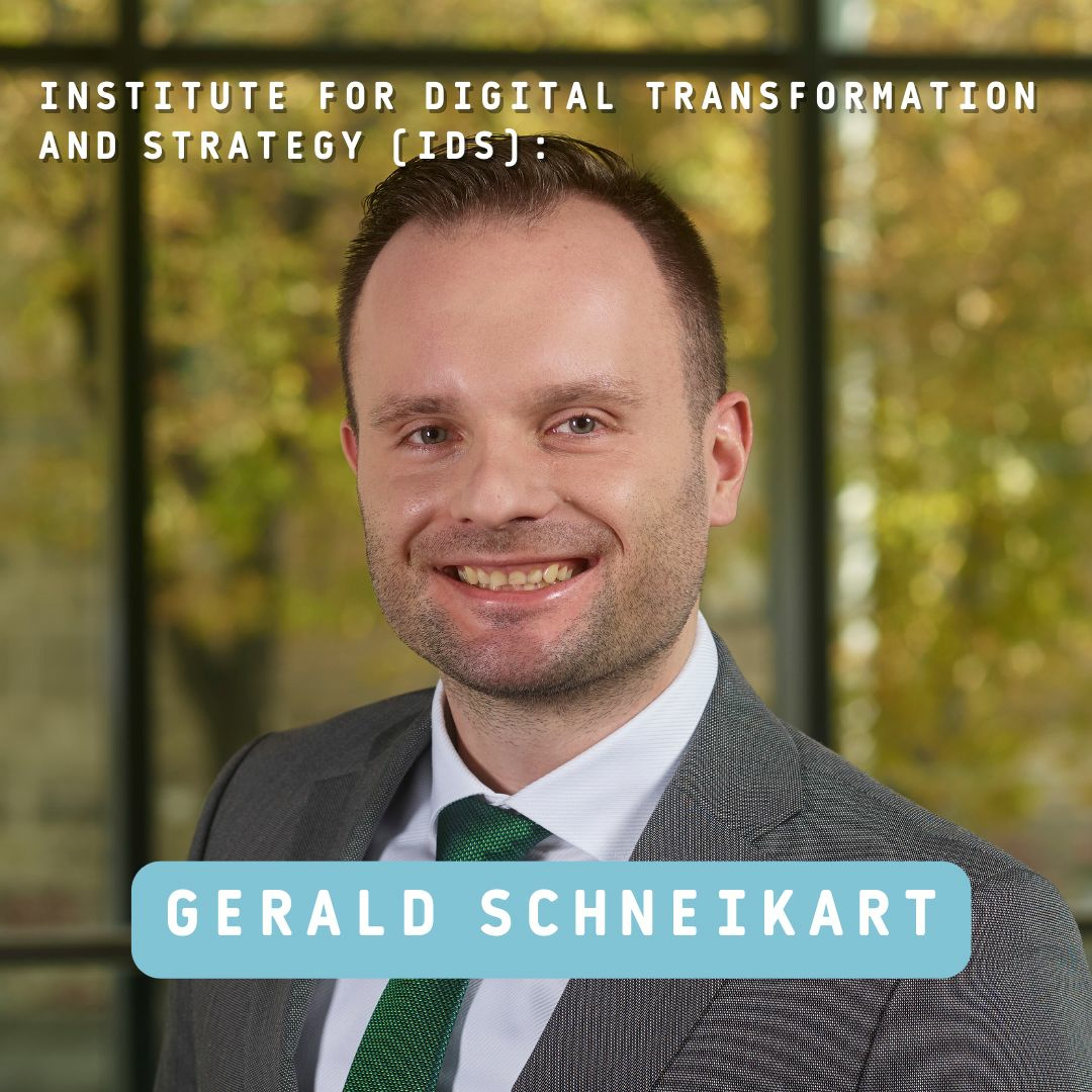 Meet your Prof - Gerald Schneikart -Institute for Digital Transformation and Strategy (IDS) episode artwork