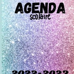 Lire Agenda scolaire 2022 2023 Fille 1 jour par page: Thème Paillette Grand format 110 pages Couver