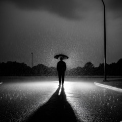 Shadows in the rain