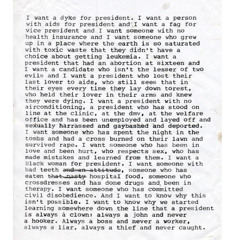 I Want A President by Zoe Leonard (1992)