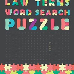 [PDF] Read Law Terms Word Search Puzzle: Activity Book for Adults - Puzzlebook Gifts For Lawyer, Law