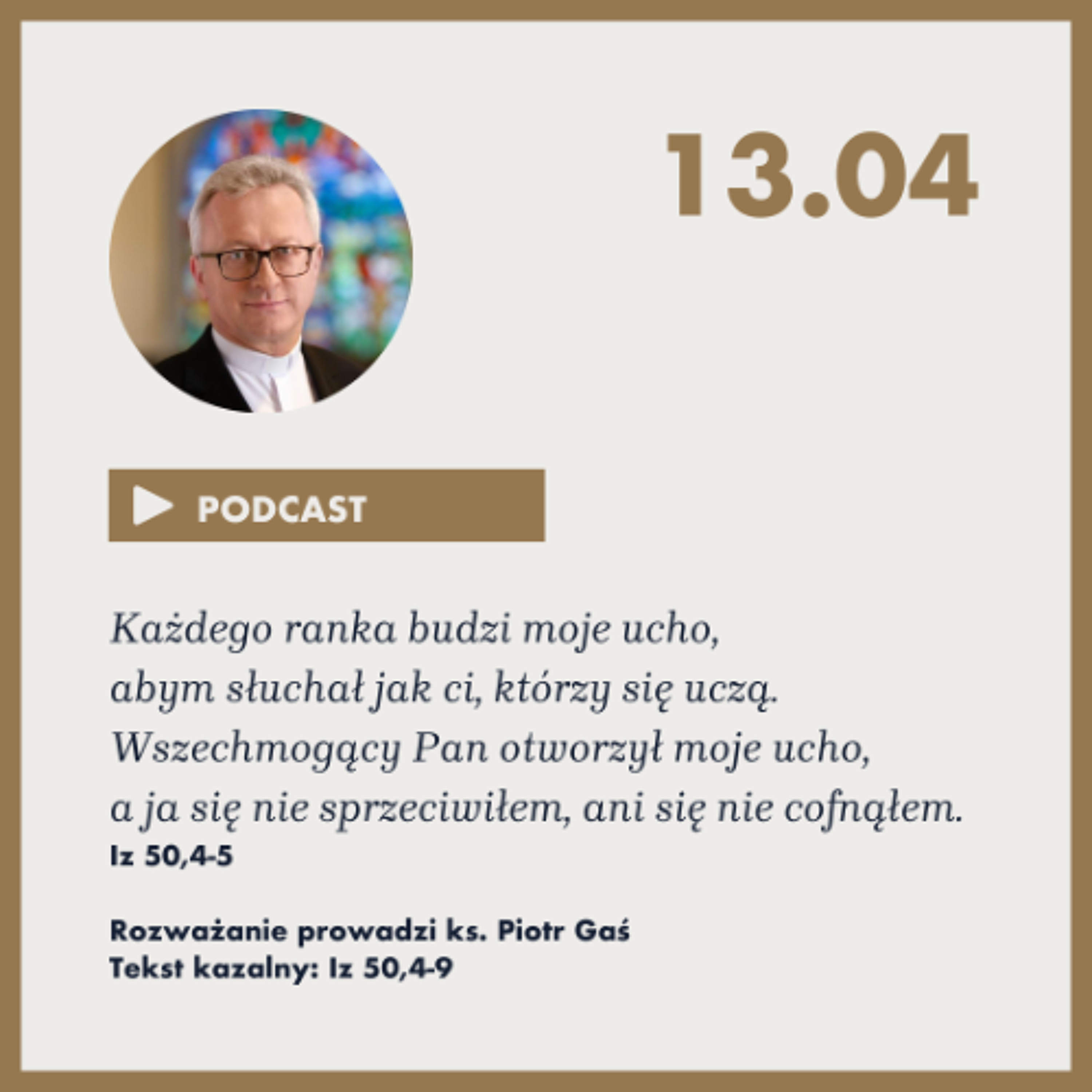 Niedziela ze Słowem, rozważanie z nabożeństwa z 13 kwietnia 2025 episode artwork