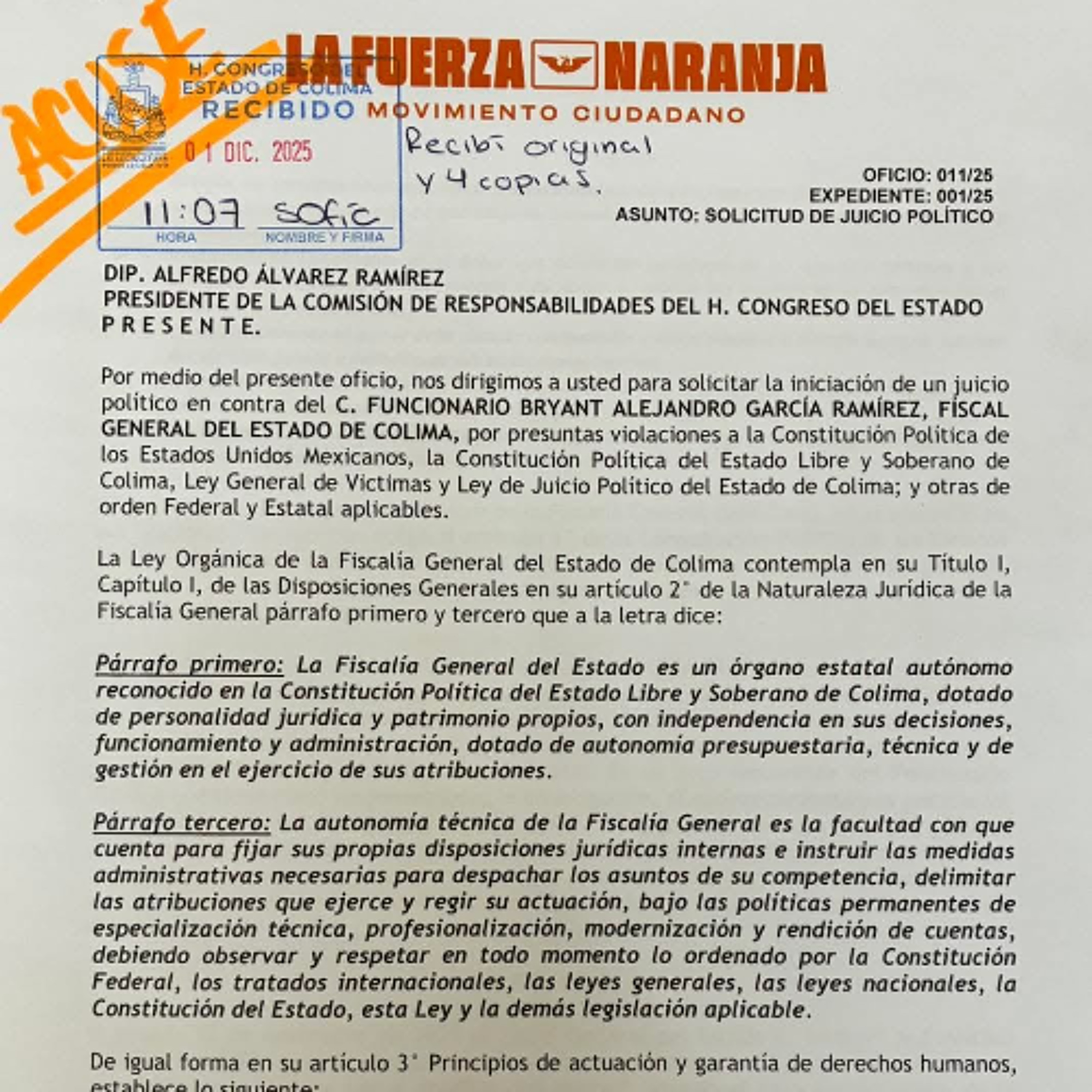 Los diputados deben resolver la solicitud de juicio político contra el fiscal Bryant: Chuy Dueñas episode artwork